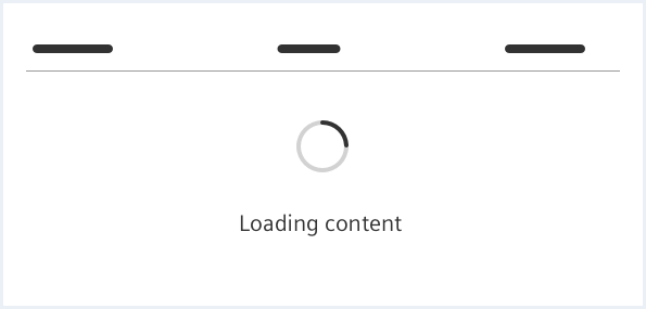 Loading data table content